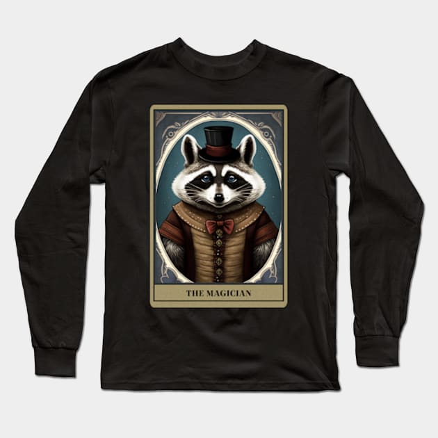 The Magician Tarot Card Long Sleeve T-Shirt by UnrealArtDude